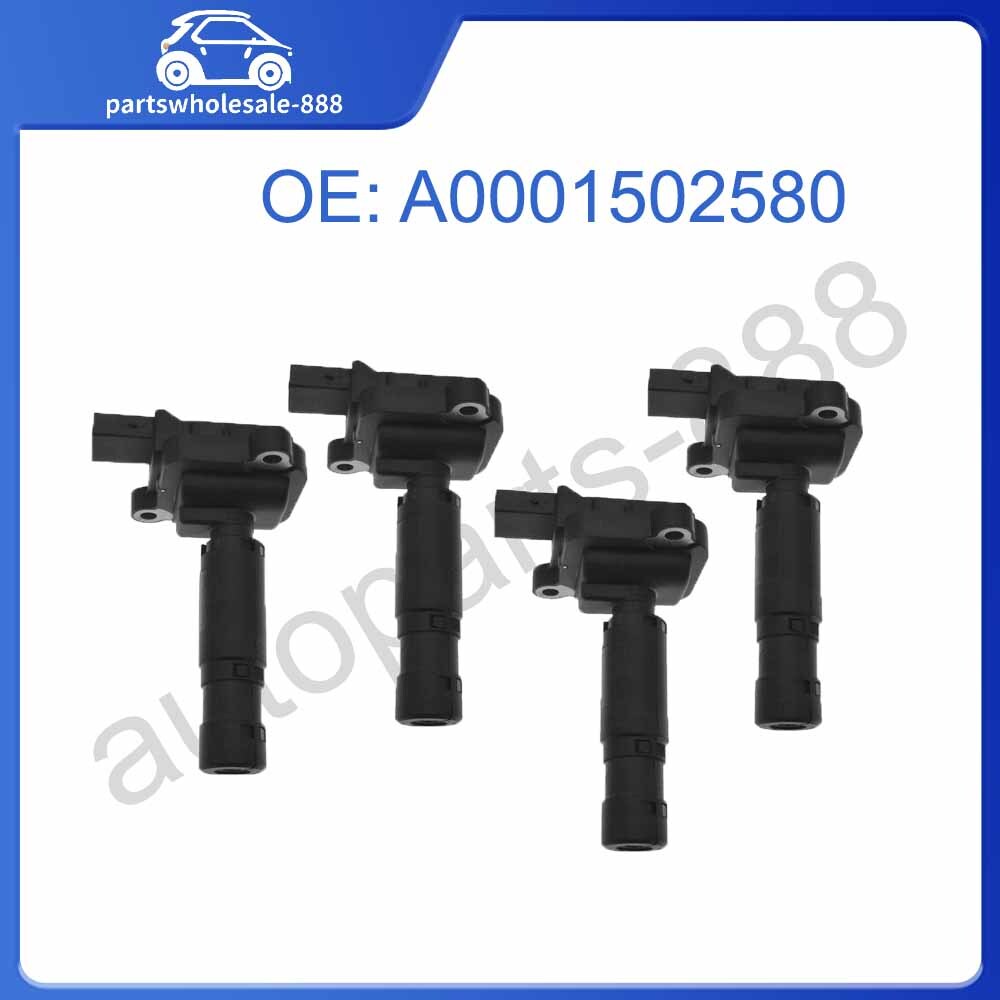 A0001502580 4 Ignition Coils for Mercedes-Benz C250 SLK250 2012-2015