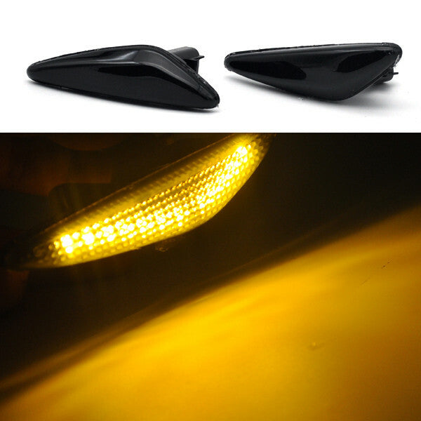 2x Smoke LED Front Side Markers Indicators Light For 16-up for Mazda MX-5 09-12 RX-8