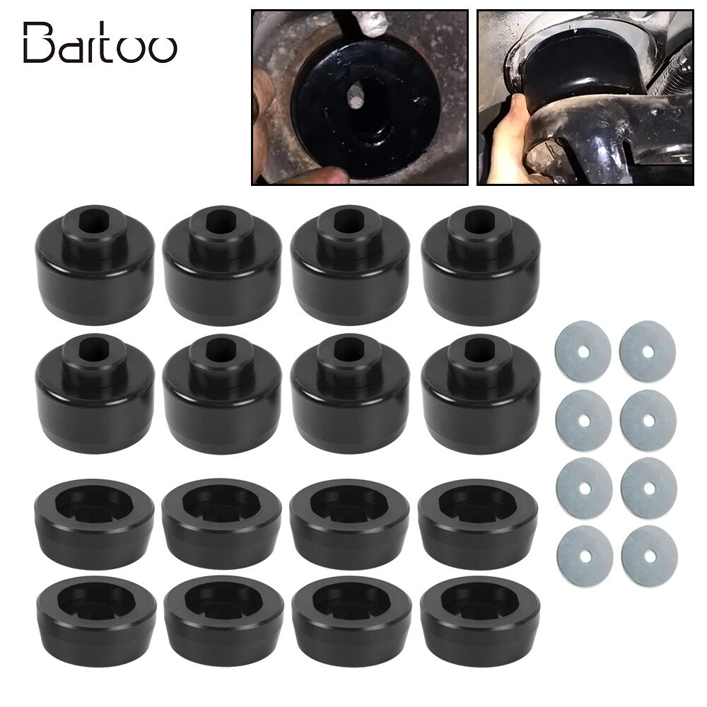 Black Body Cab Mount Bushing Kit For 99-14 Silverado for Sierra 1500/2500