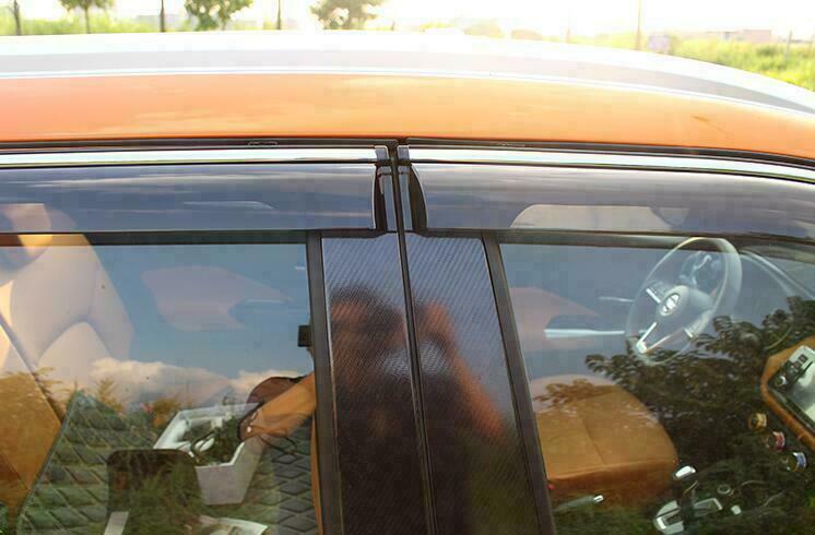4P for Nissan Kicks 2018-2022 Window Visor Sun Rain Guard Vent Shade Door Visor