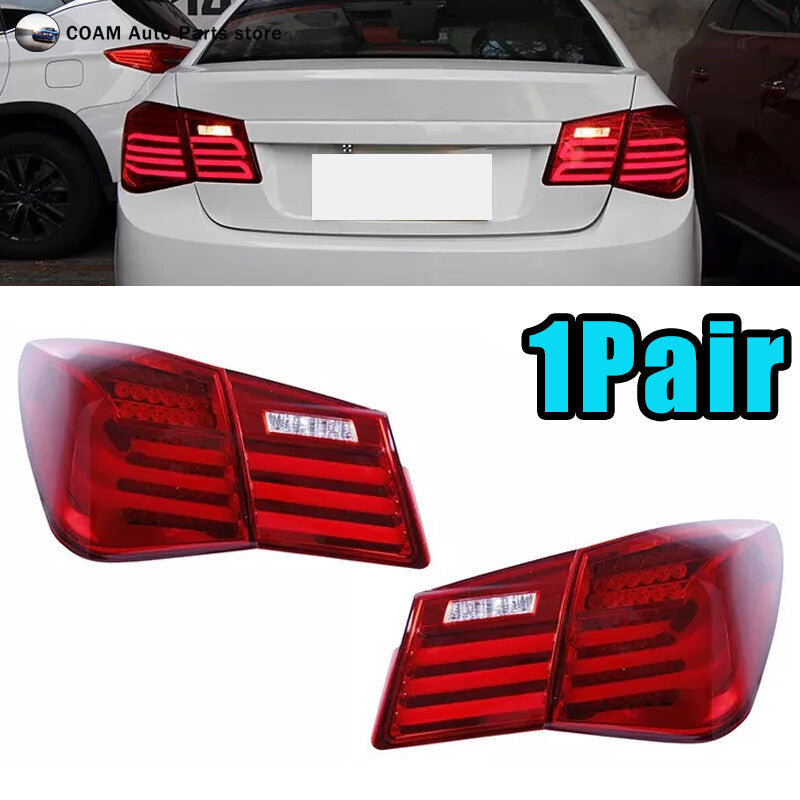 One set of LED taillights (DRL) and rear brake lights (red) for Chevrolet for Cruze 2009-2015.
