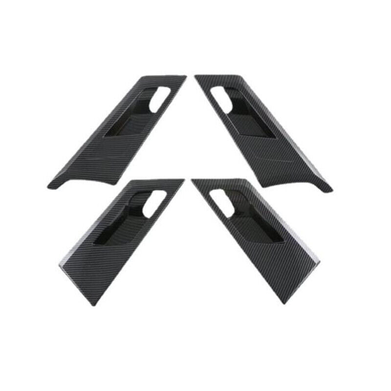 Carbon Fiber Inner Door Handle Bowl Cover Trim for Mitsubishi Outlander 2022 23