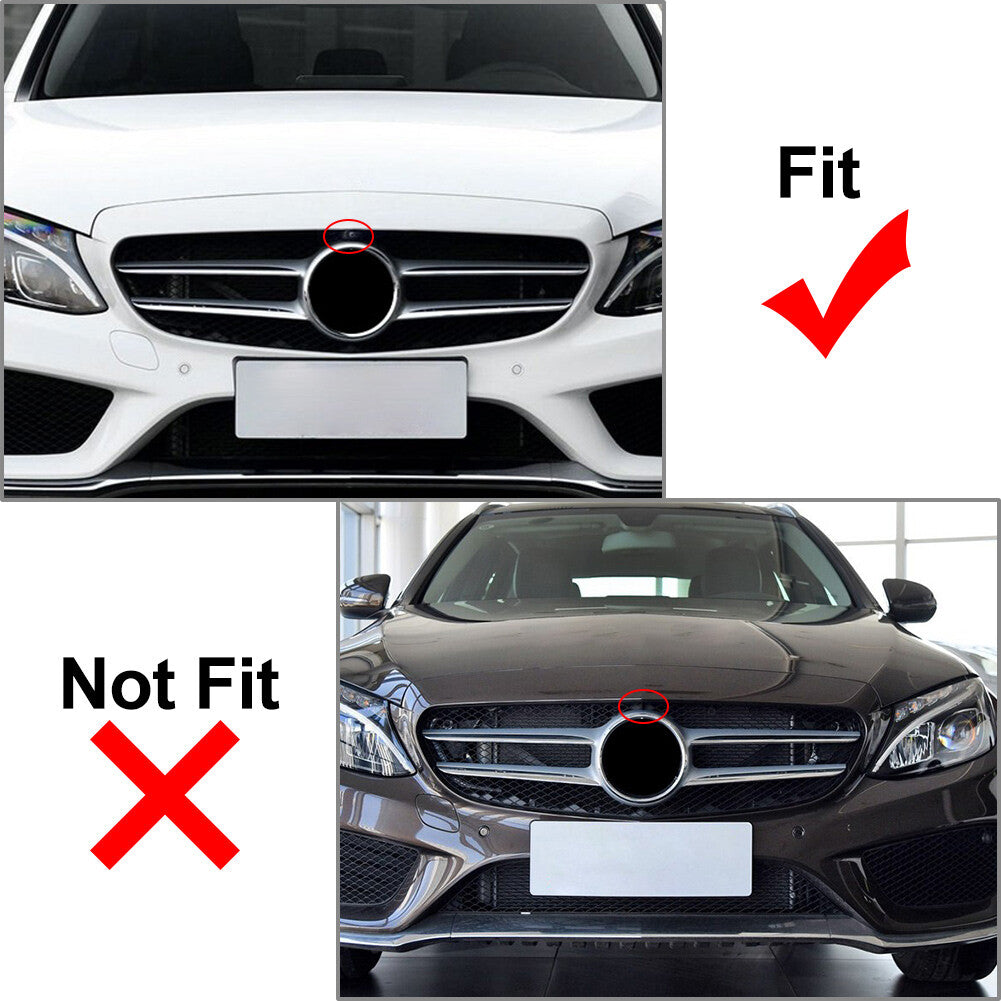 GTR Style Front Bumper Hood Radiator Grille for Benz C Class W205 2015-2018