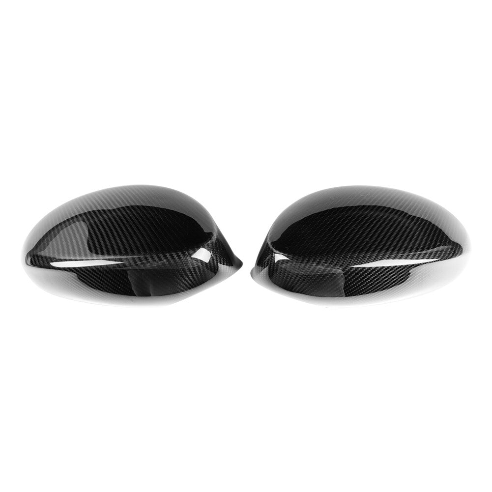 Real Carbon Fiber Add-On Side Mirror Cover Caps Fit 2007-09 for BMW E92 E93