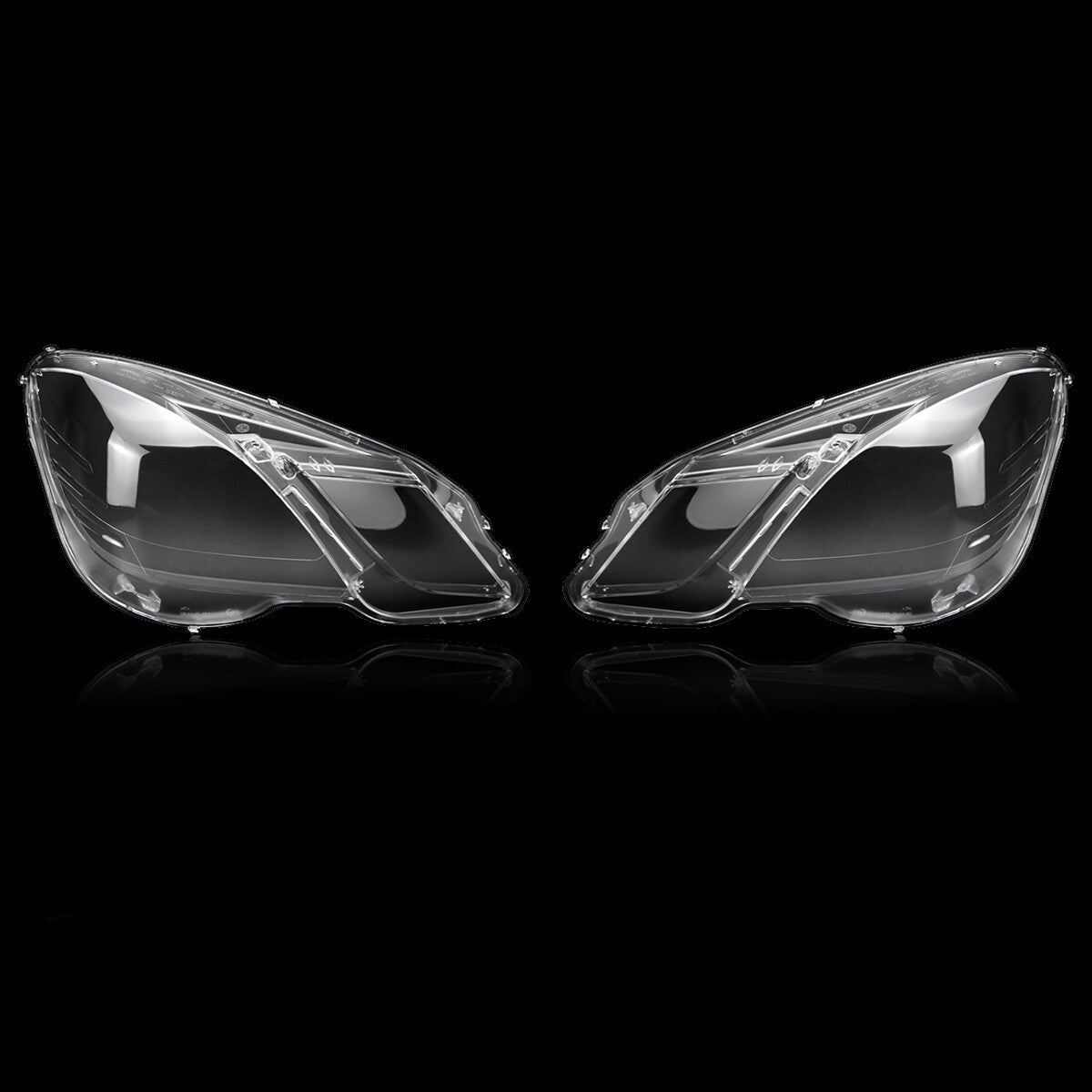Pair Clear Headlight Lens Lamp Cover For 2009-2012 for Mercedes for Benz E Class W212