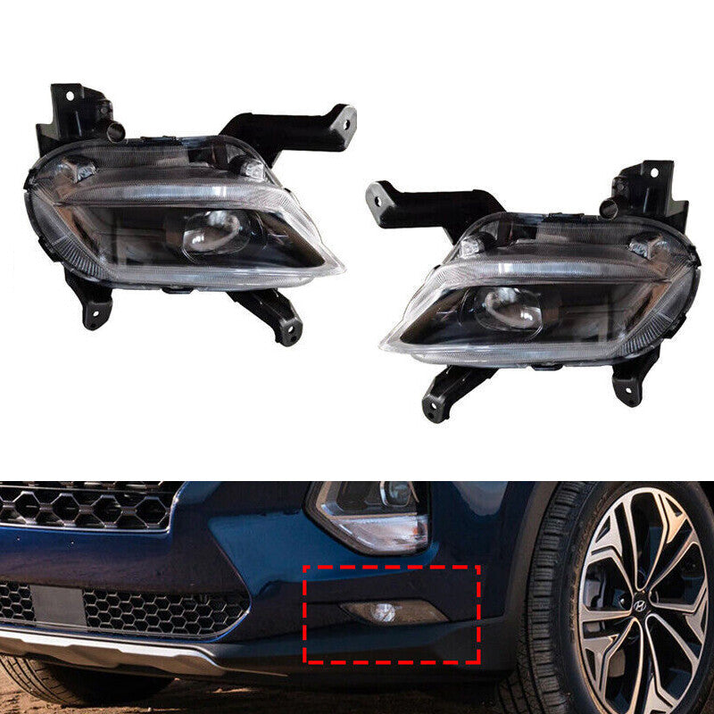LED Front bumper fog lamp Headlight for Hyundai Santa Fe 2019 2020