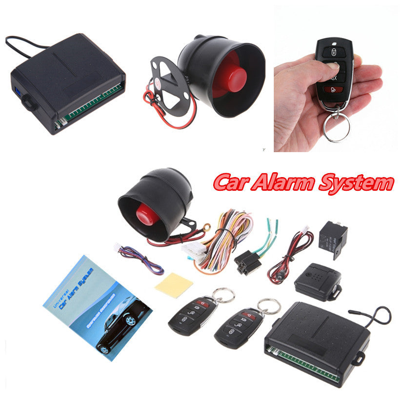 Universal Car Theft-proof Keyless Door Lock 2 Remotes One-Way Anti-Thelf Central
