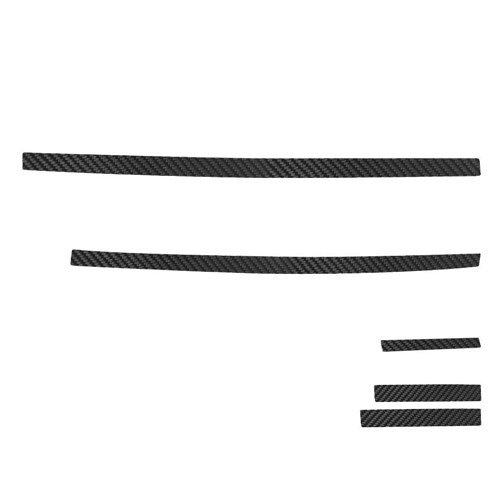 5X Carbon Fiber Driver Side Dashboard Cover Trim for Toyota Hilux 2015-2021