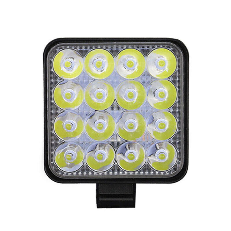 48W 16LED Super Bright Waterproof Car Work Light Square Flood Beam Fog Lamp