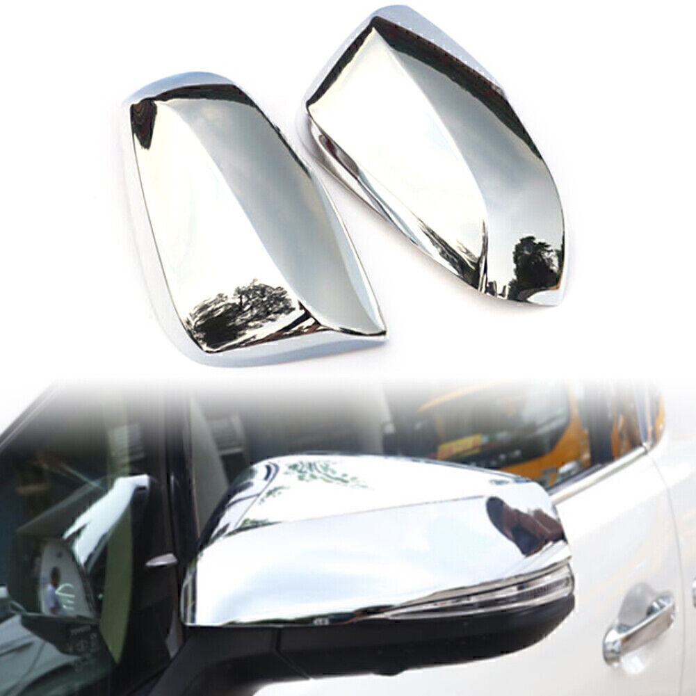 for Toyota Alphard 2016-19 Chrome Rearview Side Door Mirror Cover Trim 2pcs ABS