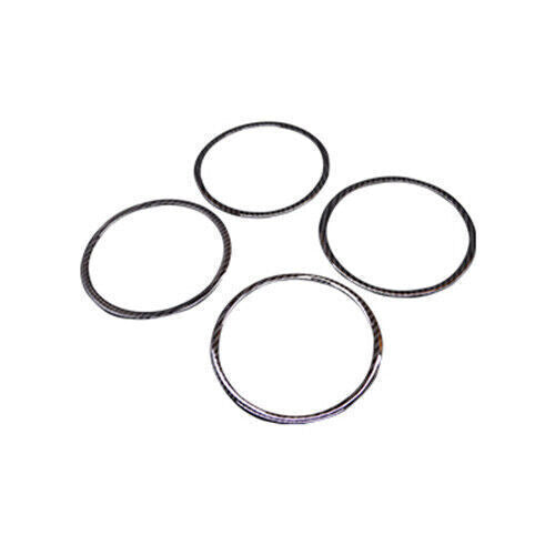 Inner Door Speaker Ring Cover Trim 4PCS for Kia K3 2014-2018 Black Carbon Fiber