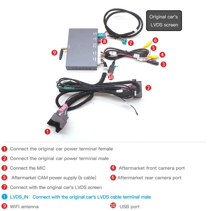 Car Wireless CarPlay Android AUTO Decoder for BMW NBT CIC 1-7 Series X1-X6 for Mini