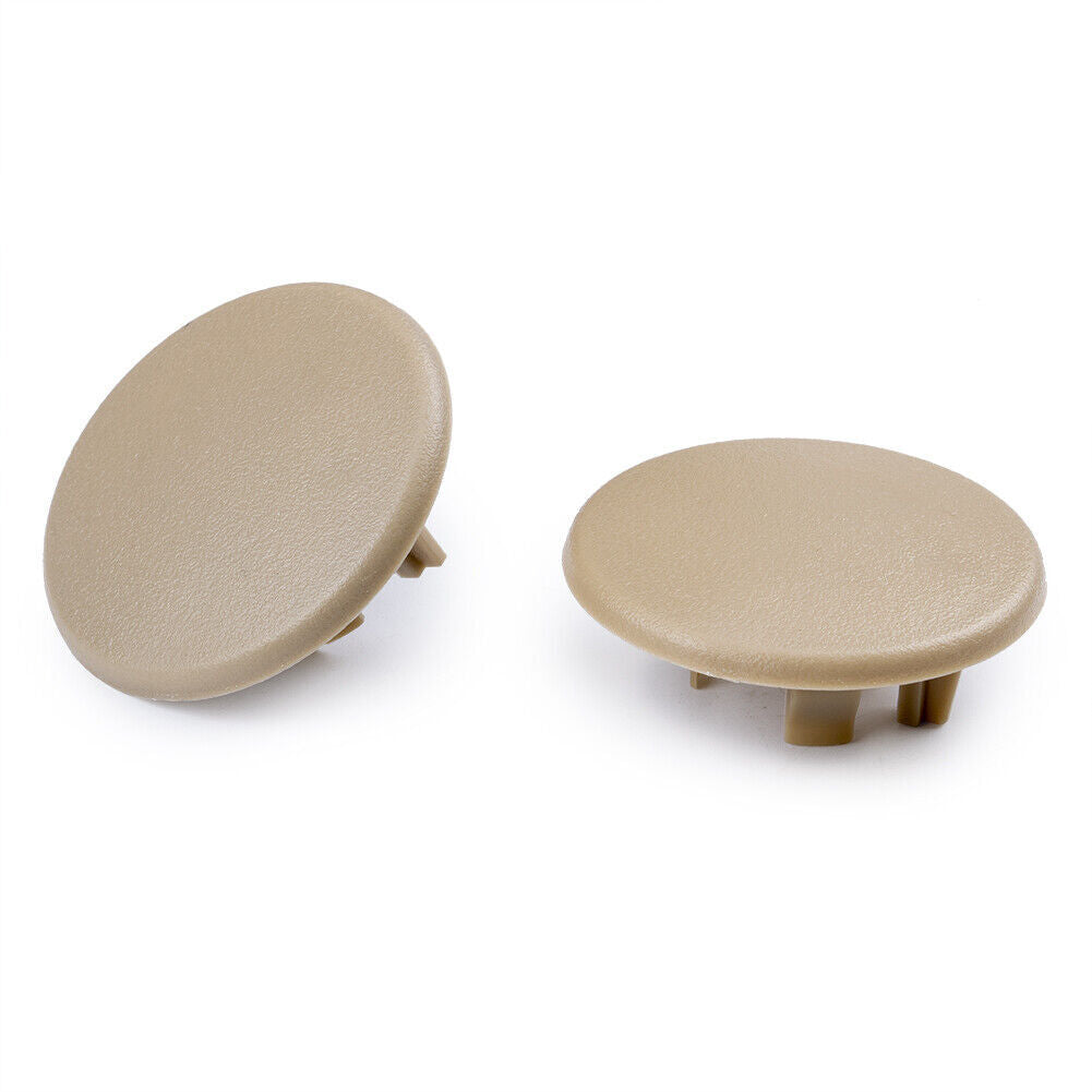 2Pcs Beige New Rear Armrest for Seat Bolt Cover Cap fit for 07-18 TAHOE for GMC for YUKON XL