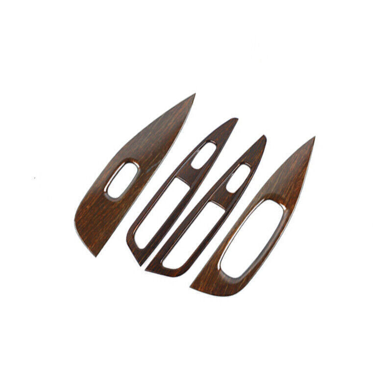 Glass Window Lifting Lock Panel Trim for Nissan Rogue Sport 2017-2021 Wood Grain