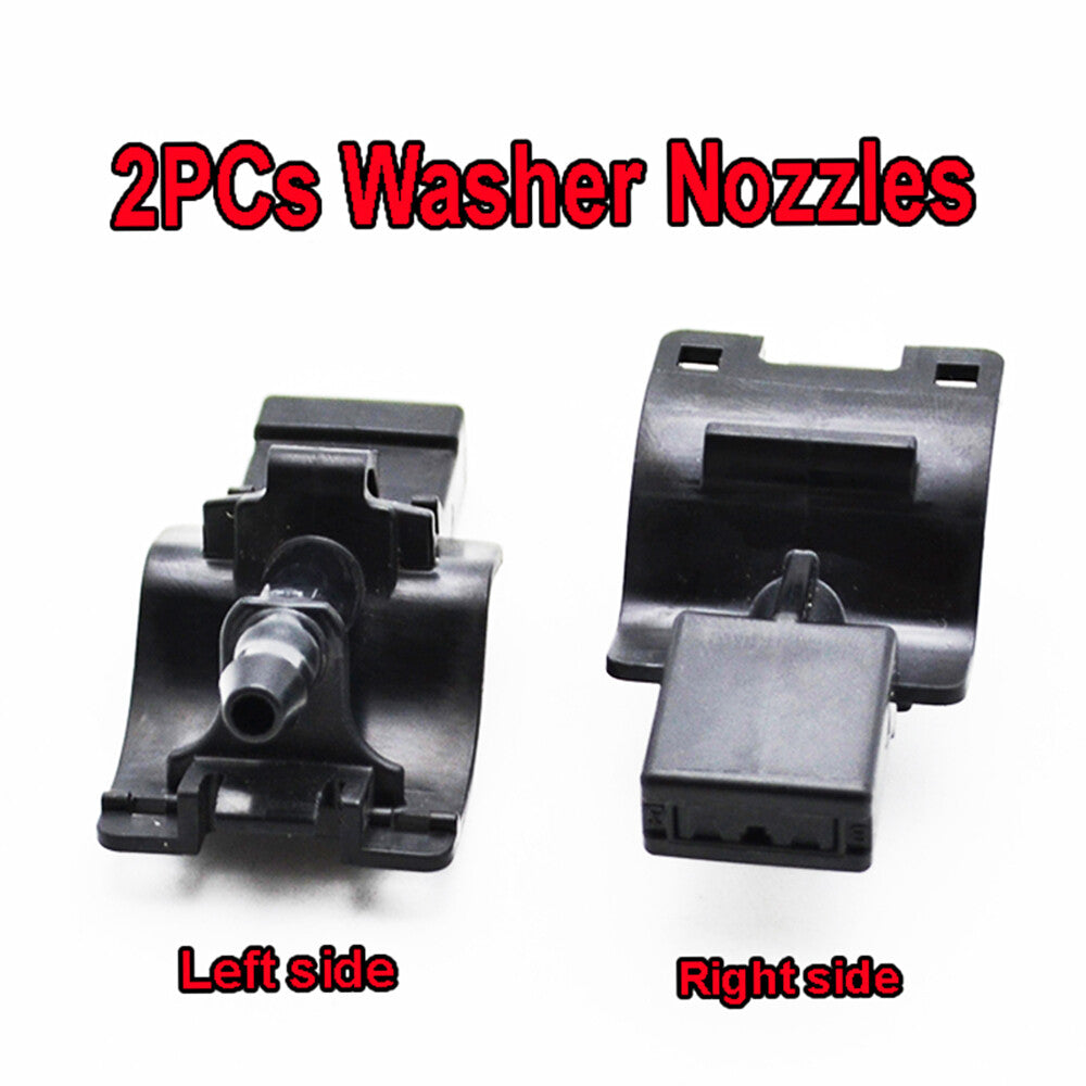 2pcs Front Windshield Washer Nozzles Kit for Toyota Prius XW30 Prius V for Camry L+R