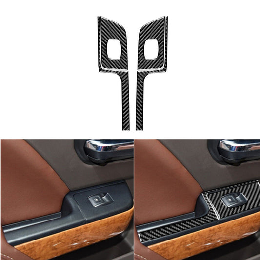 Carbon Fiber Rear Door Window Control For Silverado for GMC for SIERRA 2014-2018 Type A