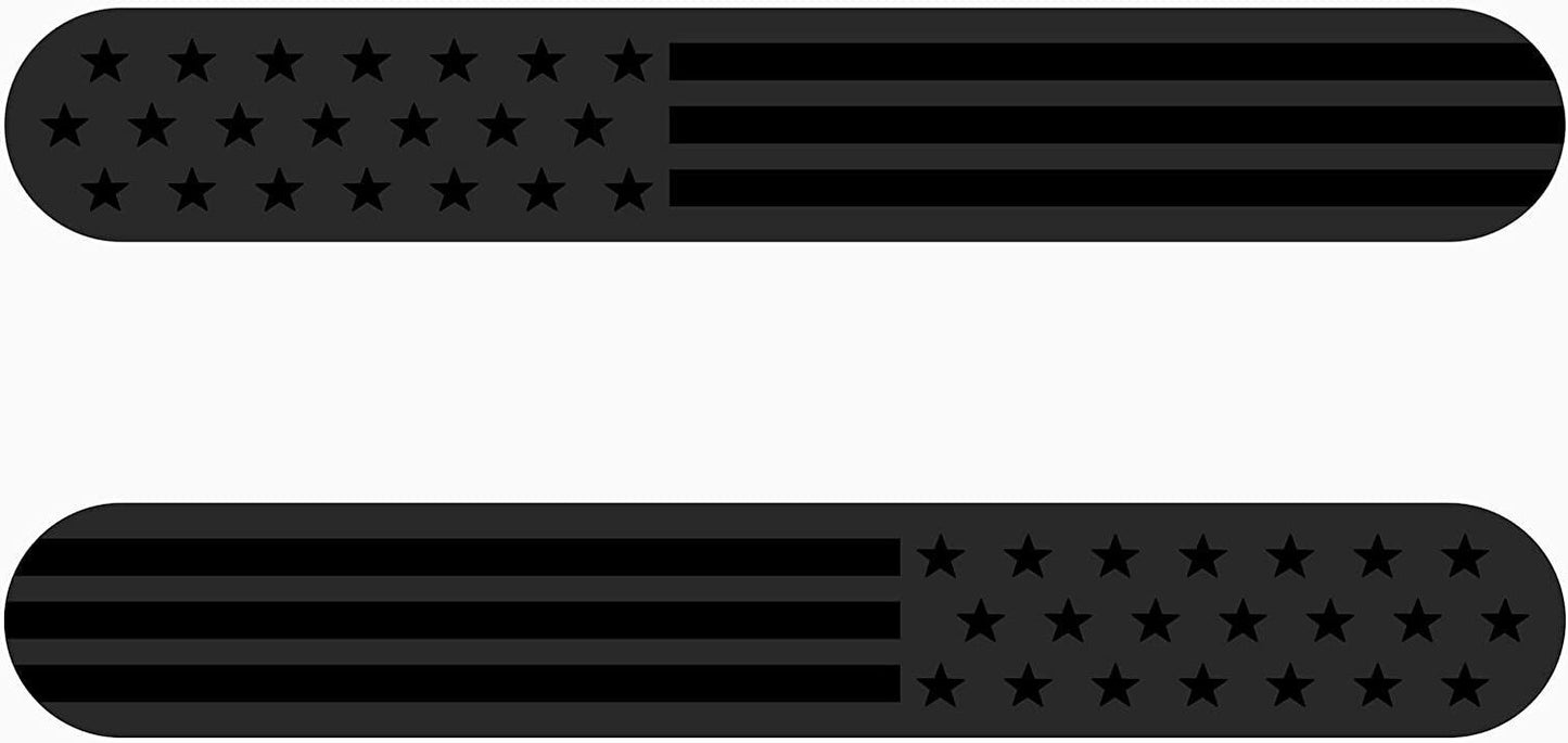 Car side fender badge sticker decal American flag magnet black for GimCyber