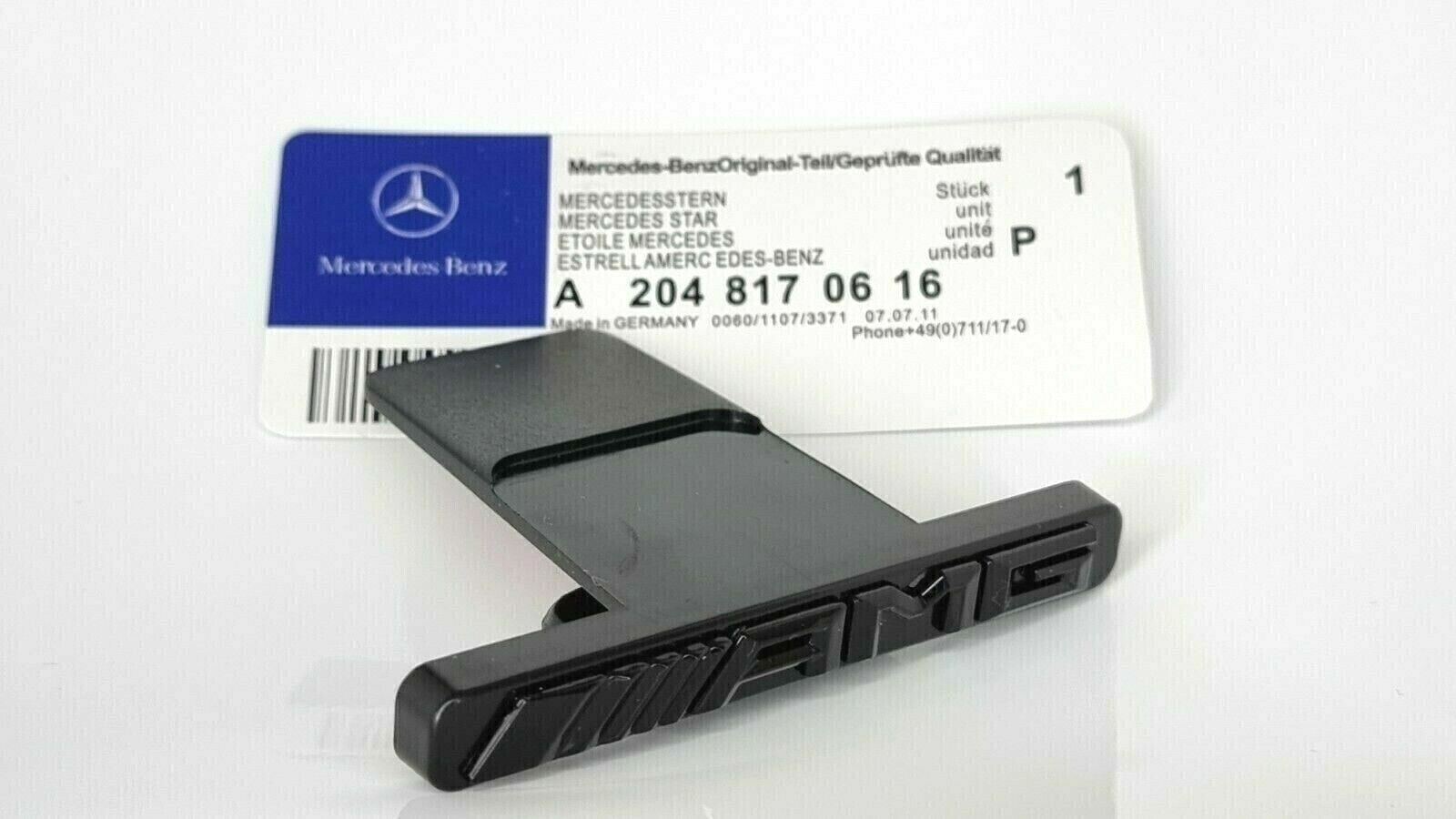 for AMG Panamericana GT Emblem Badge Gloss Black Grill Badge