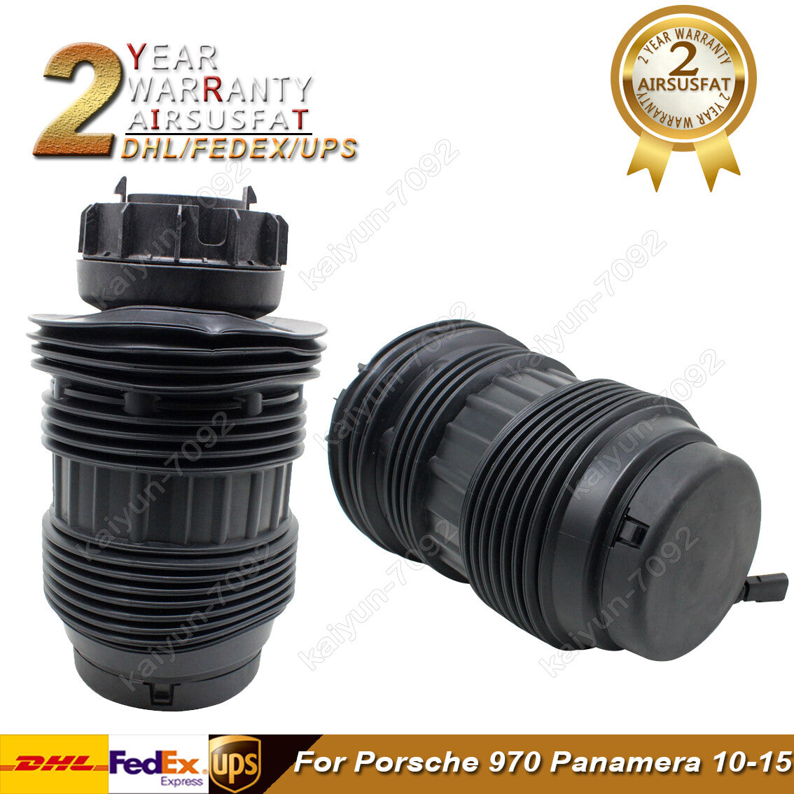 Pair Rear Air Suspension Spring Bags for Porsche 970 for Panamera 10-15 97033353316