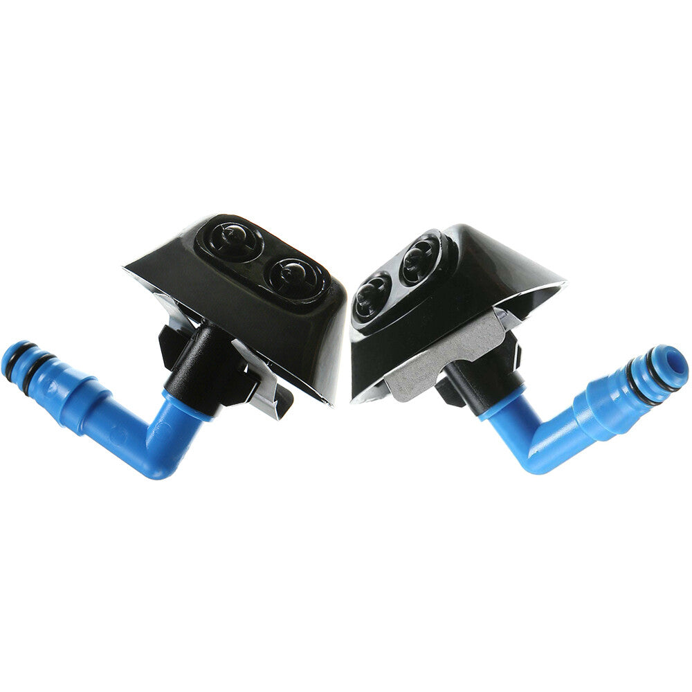 Pair - Left Right Front Headlight Washer Spray Nozzle for Saab 9-3 2004 - 2011
