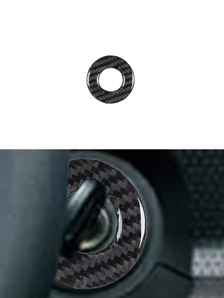 Engine Start Stop Button Trim Panel Carbon Fiber for Toyota FJ Curiser 2007-2021
