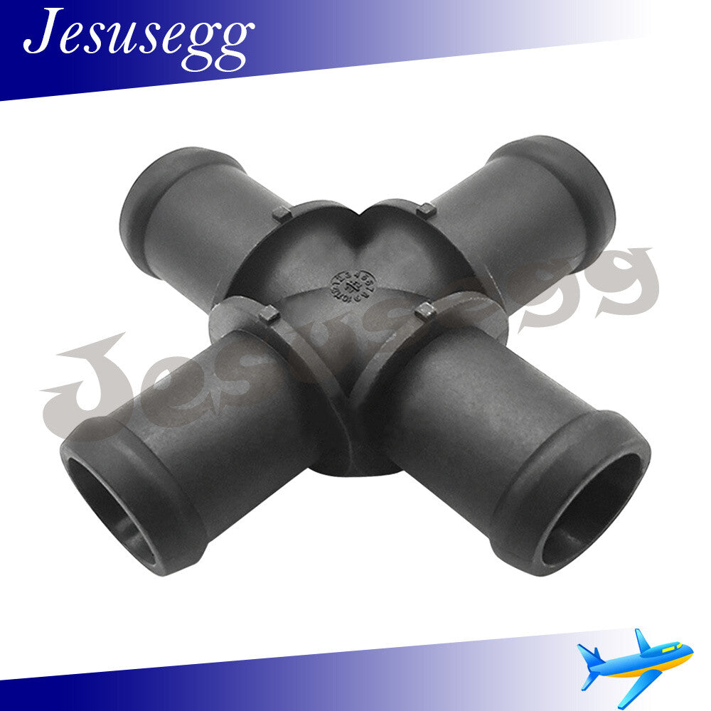 Fits for Mini Cooper R52 R53 4-Way Engine Coolant Pipe Adapter Connector 17127518613