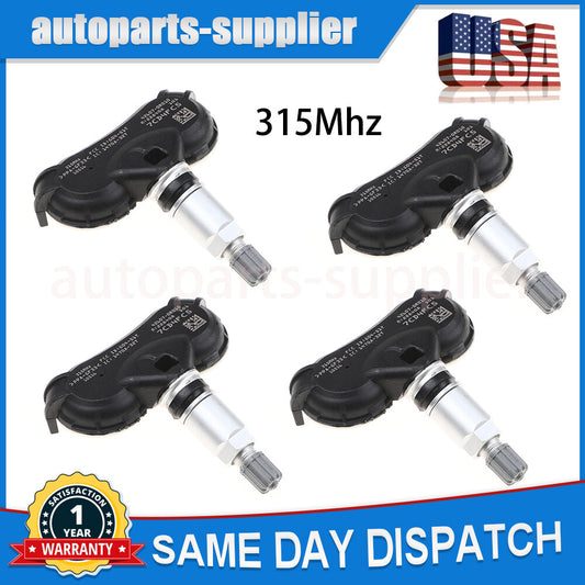 4 Tire Pressure Monitoring Sensors (TPMS) 42607-0R010 for Toyota Highlander RAV4