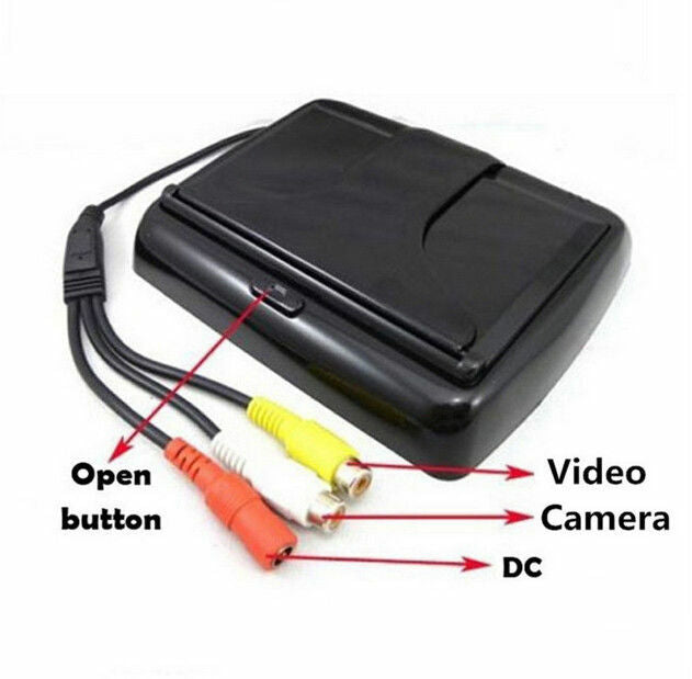 Car Rear View Monitor 4.3 Color TFT LCD Screen Folding Auto Monitor Digital