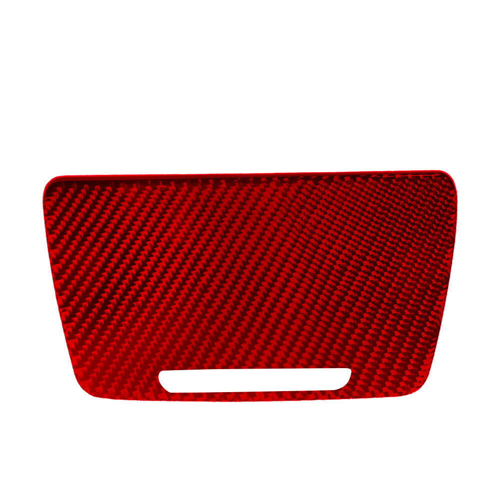 Red carbon fiber inner ashtray trim for BMW 5 Series F10 2011-2017