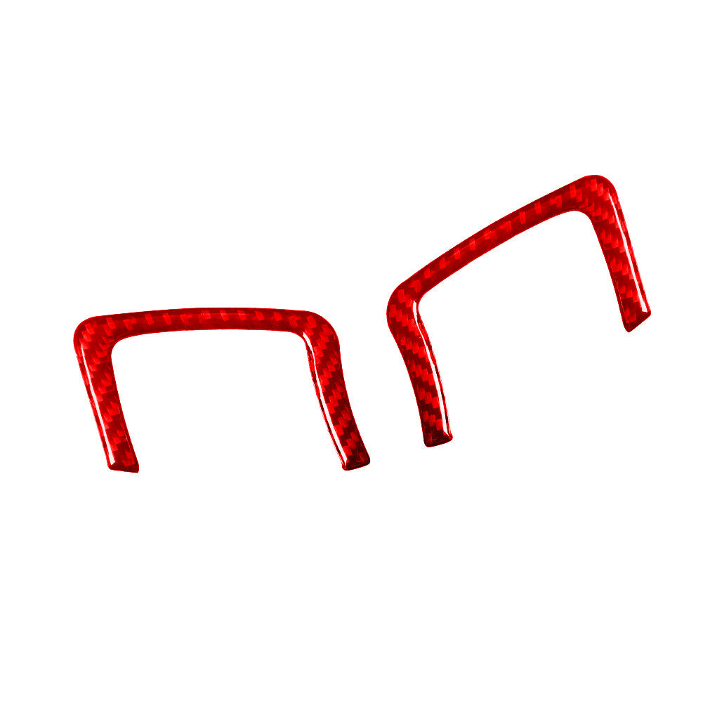 Red Carbon Fiber Rear Door Handle Top Trim for Land Rover Discovery Sport 15-19
