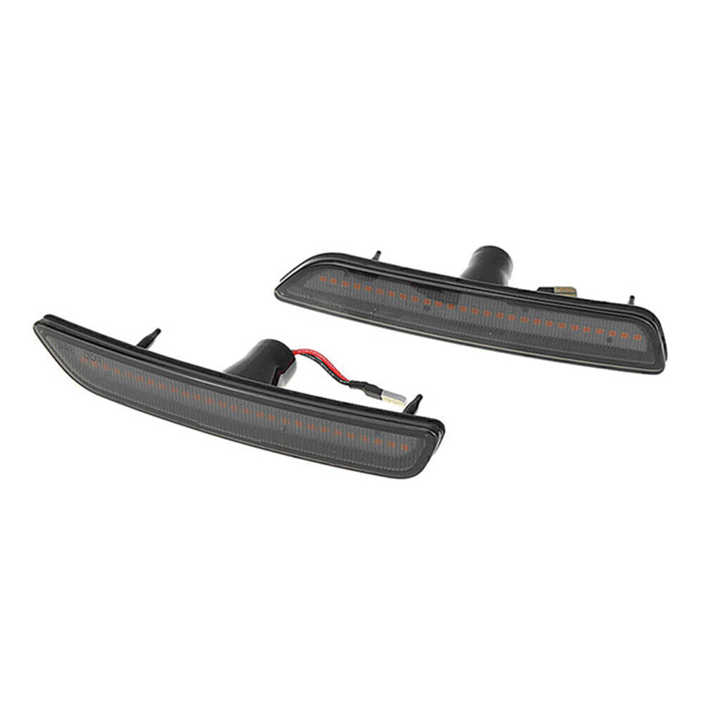 2x LED Front Side Marker Lights Fit for Ford for Mustang 2010-2014 2013 2012 2011 Black