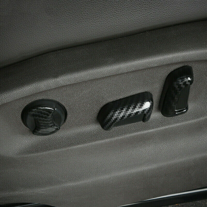 Carbon Fiber Car for Seat Button Switch Cap Cover Trim for Volkswagen ID.4 2021-2023