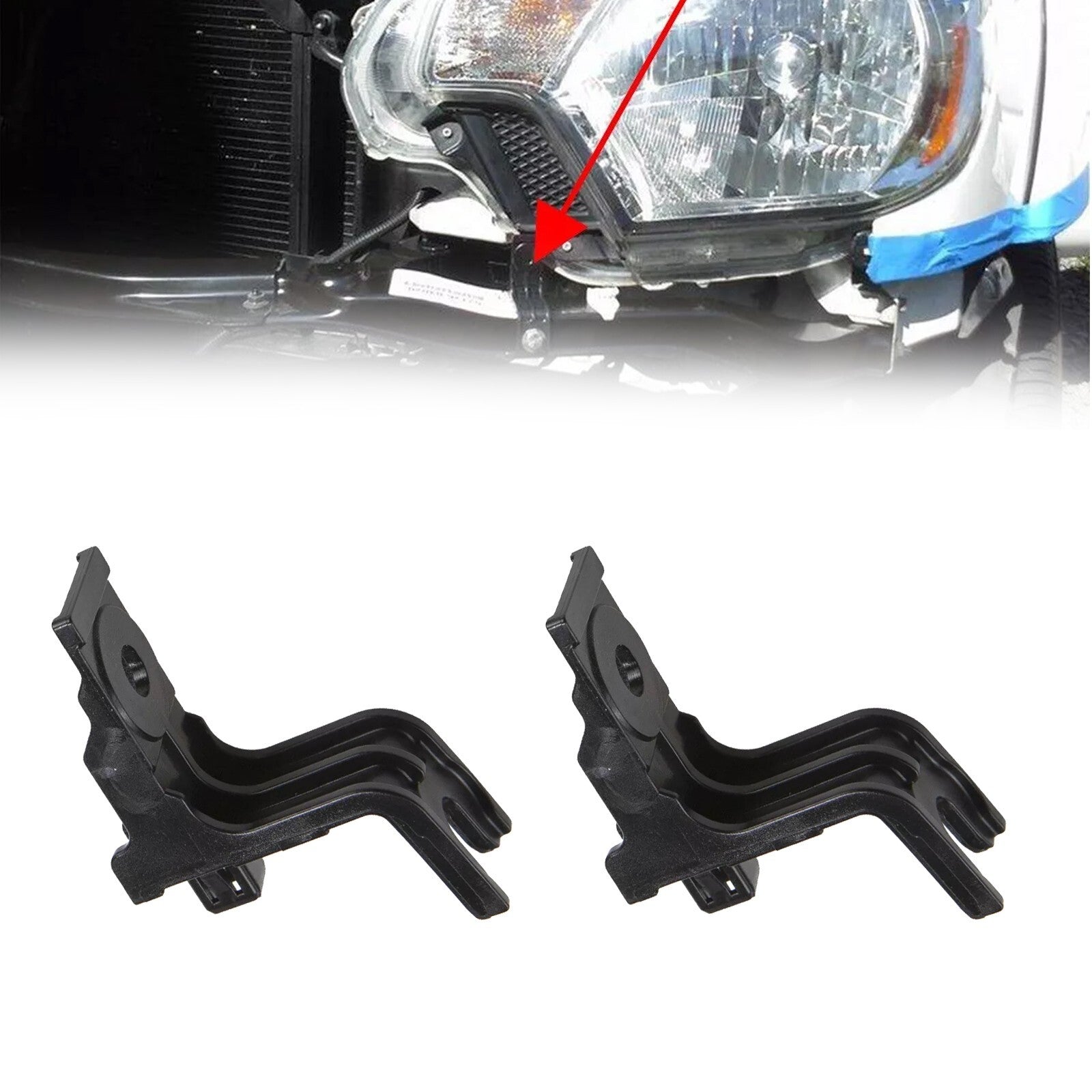 2x Front Bumper Filler Retainer Clip Bracket 52531-04010 For TACOMA 12-15