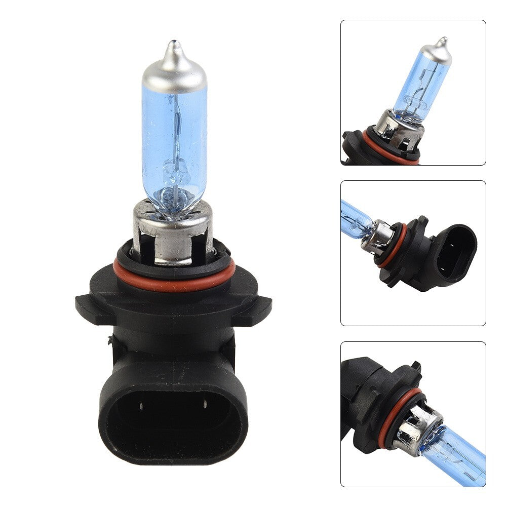 Car headlight bulb, 9005 HB3 100W white bright halogen bulb 12V 6000K