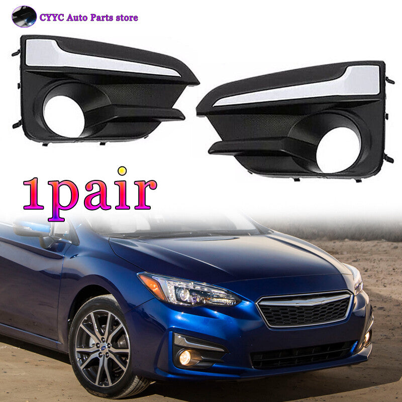 Pair for Subaru Impreza 2017-2018-2019 LHRH Front Fog Light Lamp Cover Bezel