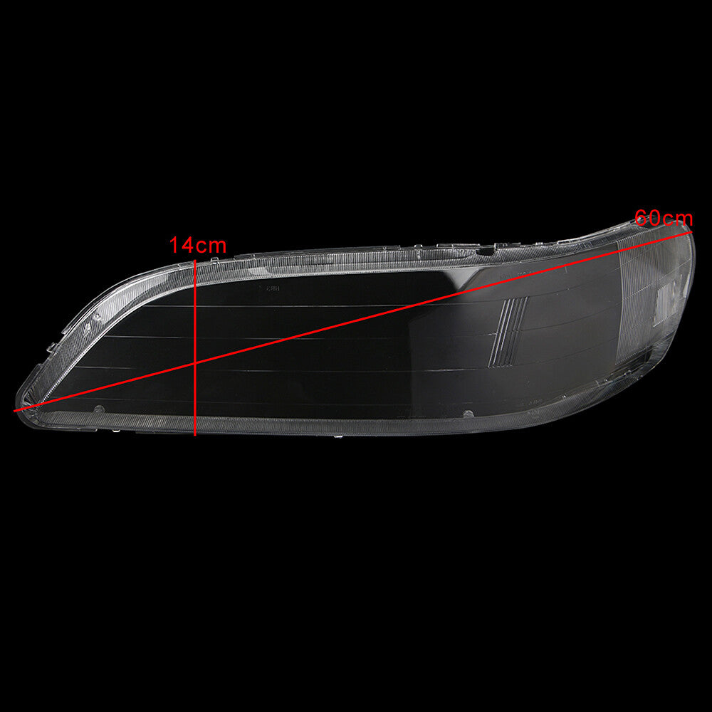 A pair of headlight lens covers with transparent headlight lenses for Honda Accord 1998 - 2002 2/4D