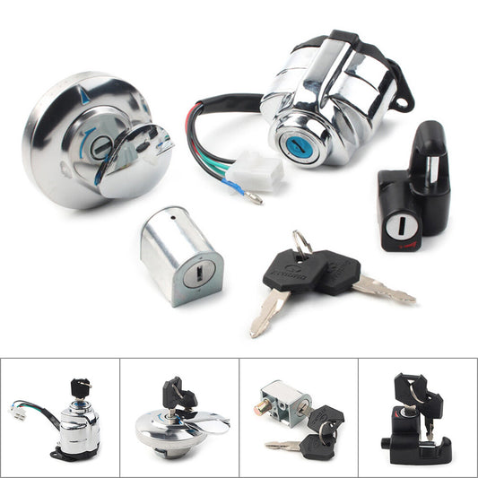 Ignition Switch Gas Cap Helmet Lock w/key Fit for Honda VT250 Shadow VT400 VT750