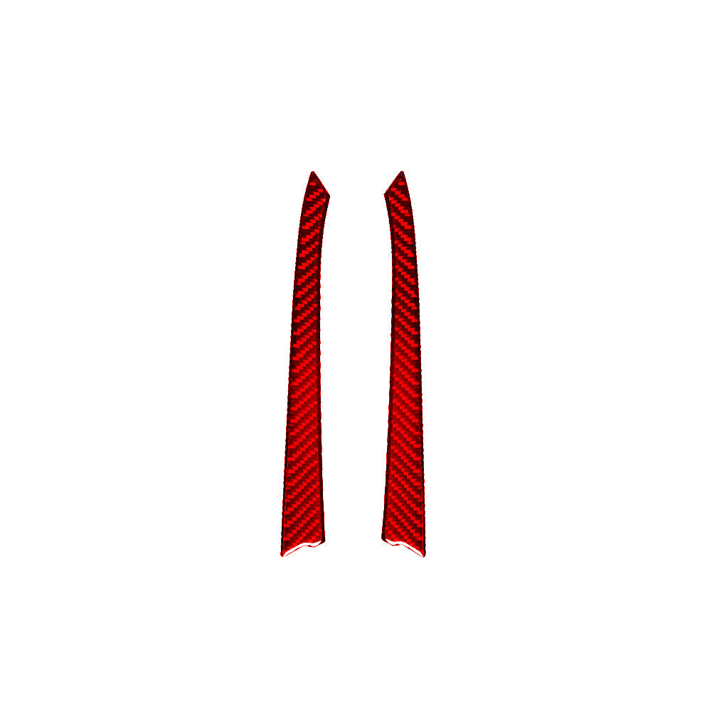 2X Red Carbon Fiber Gear Shift Side Trim Cover for CADILLAC CTS SPORT 2008-UP