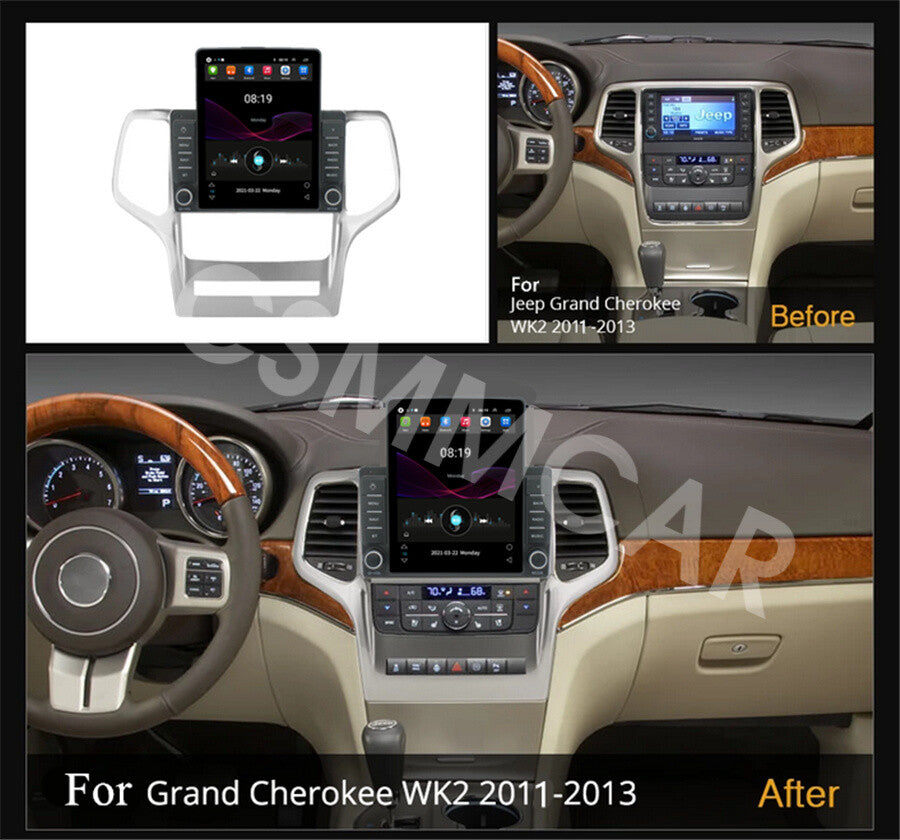 Touch Screen Car Video Player For Carplay Fit for Jeep for Grand Cherokee 2008-2013