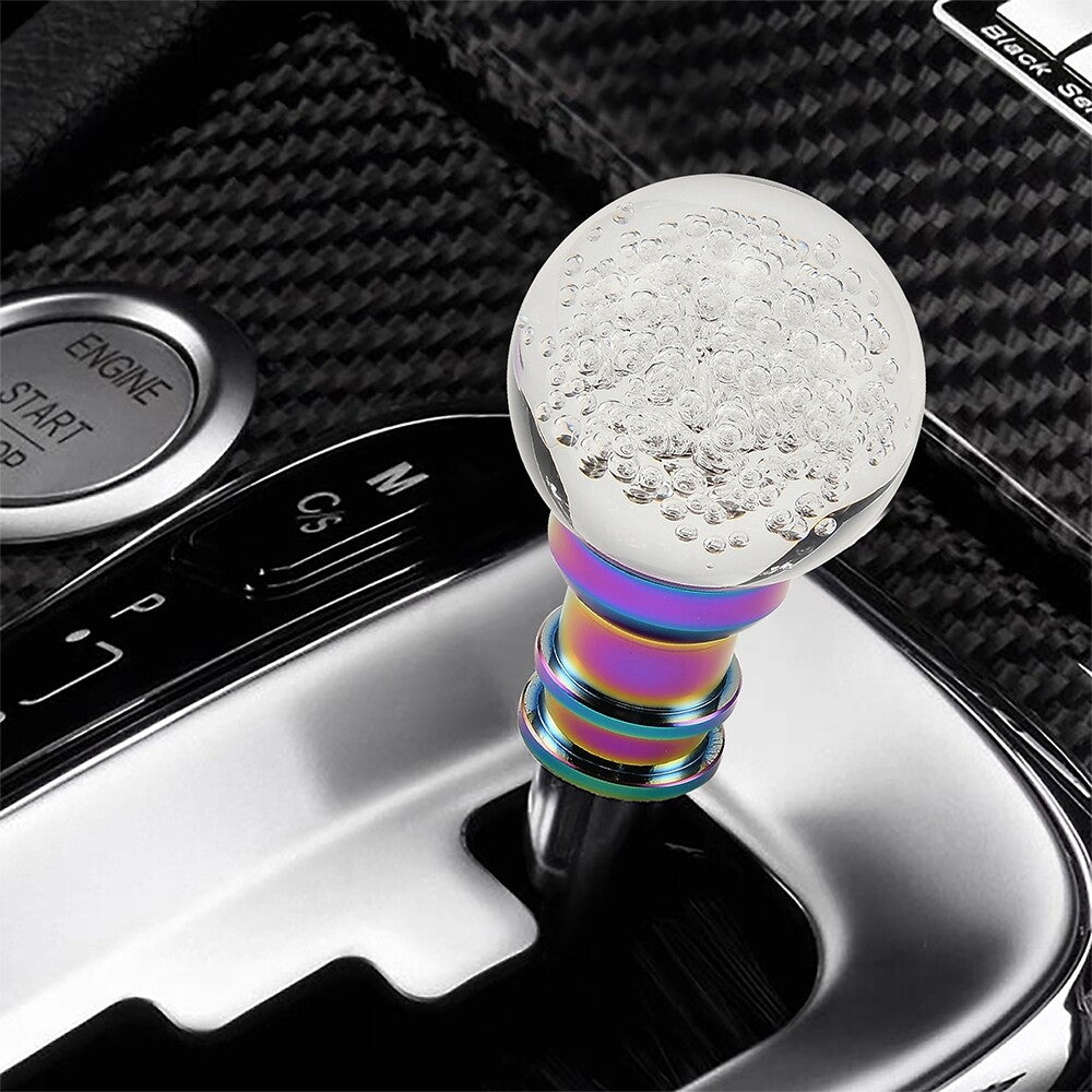 Multicolor Transparent Ball Shift Knob Universal Bubble LED Gearsticks Knob