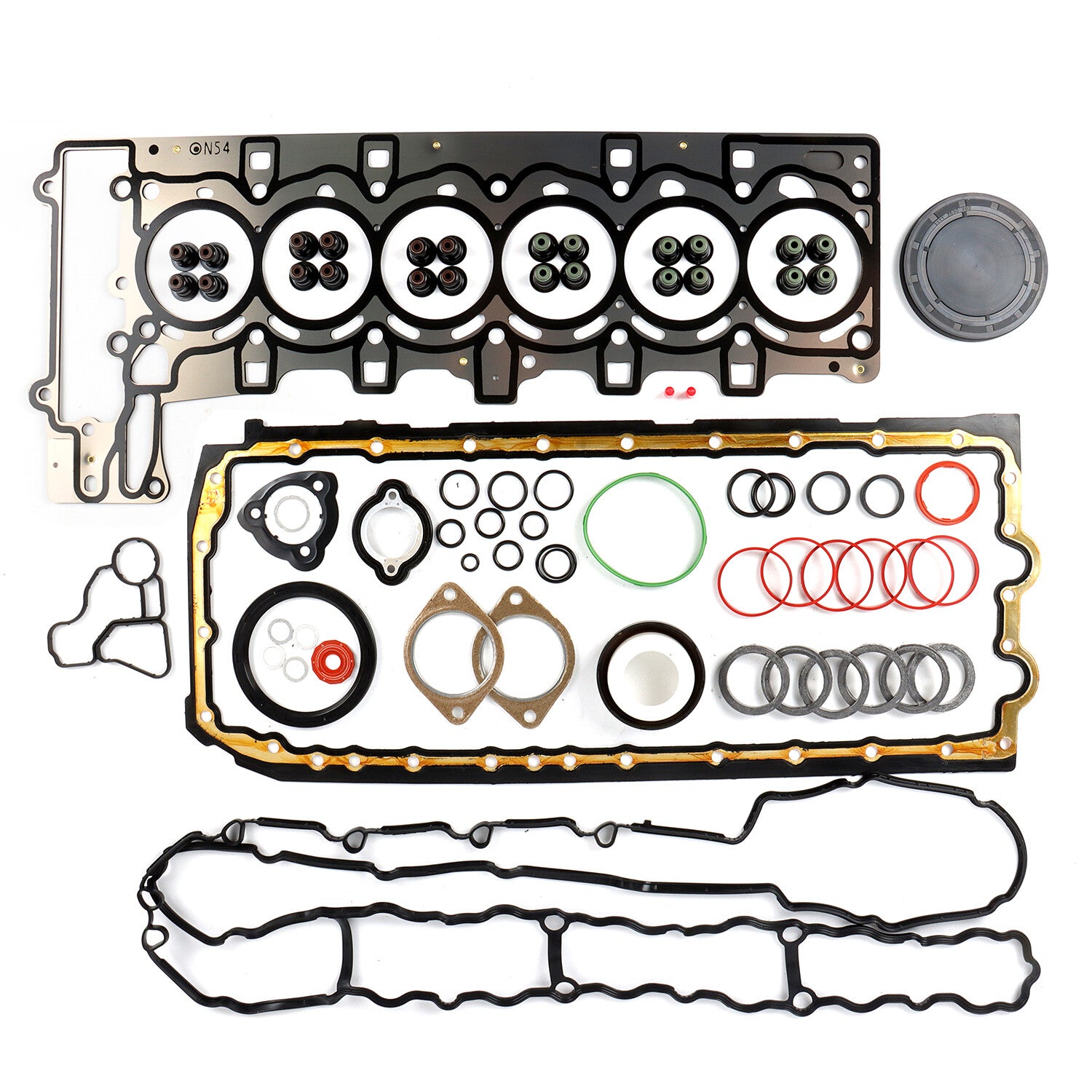N54 Engine Overhaul Gasket Seals Kit - Oil Pump Guide Chain Gear Bearing for BMW