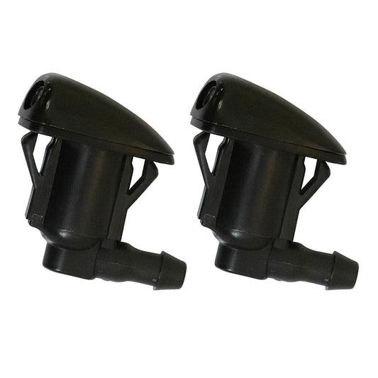 Black 2 PCS Front Windshield Washer Nozzles Fit for Lexus RX300 85381-44010 New