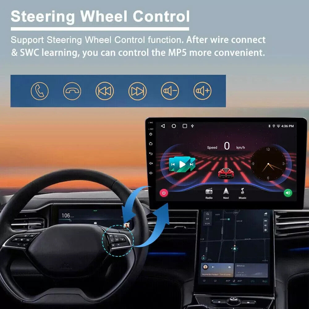 6.8-inch Android 13 stereo radio, CarPlay, GPS navigation for Chrysler for Jeep , for Dodge , and for Plymouth .