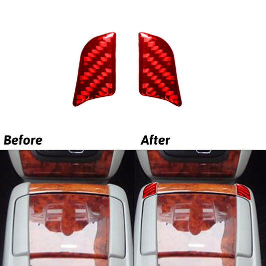 Red Carbon Fiber Floor Console Front Cover Trim for LEXUS RX330 RX350 2004-2009