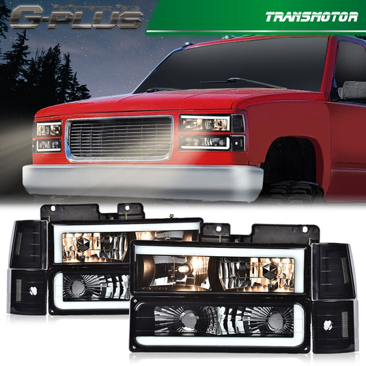 Shizheng 88-93 for Chevrolet C/K for GMC for Sierra Tahoe True Mold/Golden Bright LED