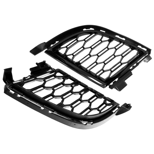for BMW G20 G21 330i M Sport 2019-22 2PCS Front Bumper Lower Grilles Black LH+RH