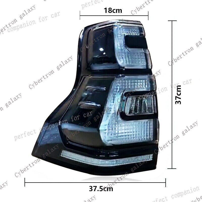 2X Smoked LED Tail Lights for Toyota for Land Cruiser Prado FJ150 LC150 2018-2020