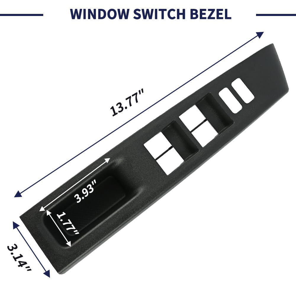 Left Driver Door Window Switch Bezel Trim Panel Cover for Toyota Yaris 2012-2014