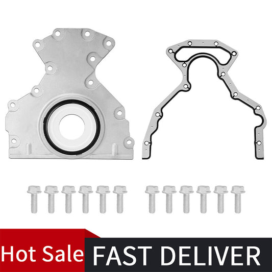Rear Main Seal Cover Gasket w/ Bolts For GM LS1 4.8 5.3 5.7 6.0 6.2 LM7 for chevy LS