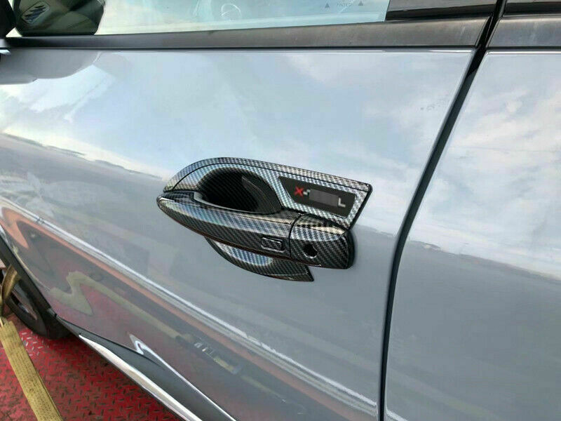 for Nissan Rogue X-Trail 2021-2022 ABS Carbon Fiber Door Handle Bowl Cover Trim